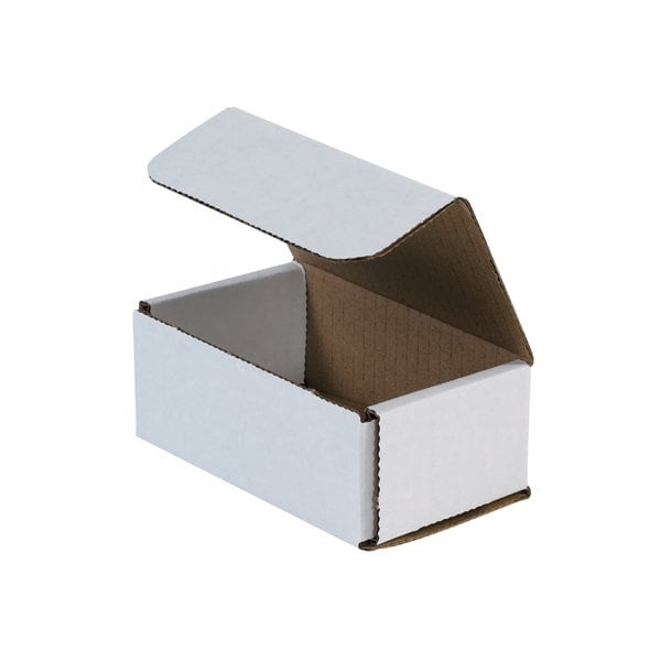 Bsc Preferred 5 x 3 x 2'' White Corrugated Mailers, 50PK BUY00026189 - main